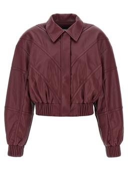Rotate by Birger Christensen Leather Effect Bomber Jacket