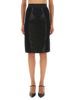 Dolce & Gabbana Satin And Powernet Midi Skirt