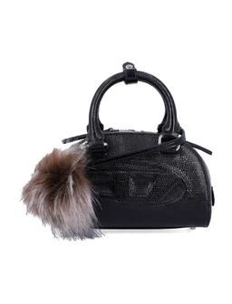 Diesel 1dr Dome Mini Bowling Bag In Leather