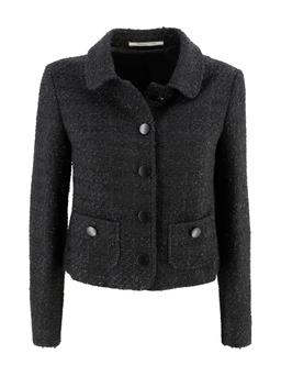 Tagliatore Crop Jacket In Tweed