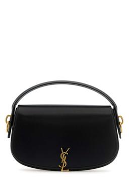 Saint Laurent Black Leather Voltaire Handbag