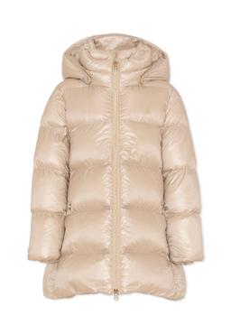 Herno Beige Quilted Jacket For Girl