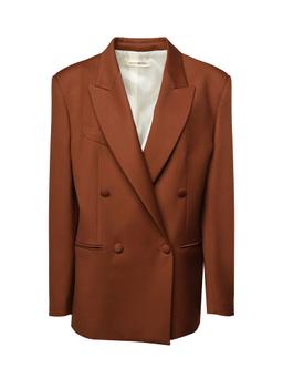 Nineminutes Oversized Double-breasted Vicuna Blazer