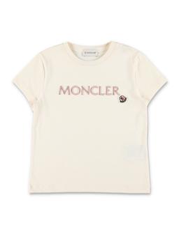 Moncler Kid - Embroidered Logo Cotton T-shirt