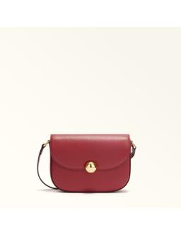 Furla Moonlight S Crossbody Bag In Cherry Leather
