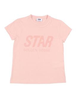 Golden Goose Star Girls T-shirt S/s Logo Tonal Print