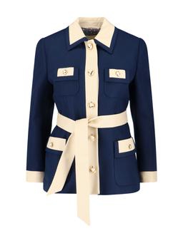 Valentino Two-tone Jacket vlogo