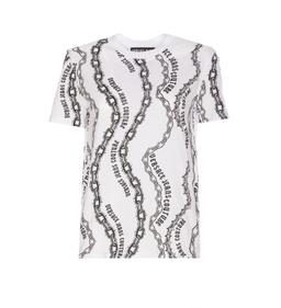 Versace Jeans Couture Chain Couture Printed Crewneck T-shirt