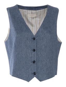 Circolo 1901 Linen And Cotton Vest