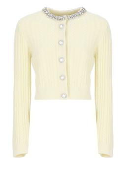 self-portrait Alpaca Cardigan