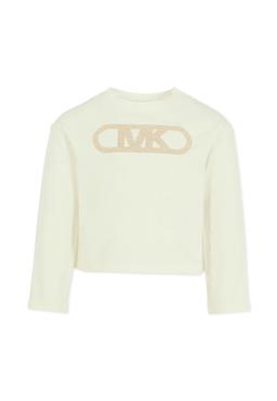 Michael Kors Ivory T-shirt For Girl With Logo