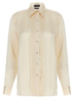 Tom Ford Pleated Plastron Shirt