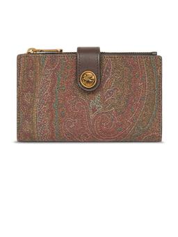 Etro Wallet In Iconic Paisley Jacquard Fabric