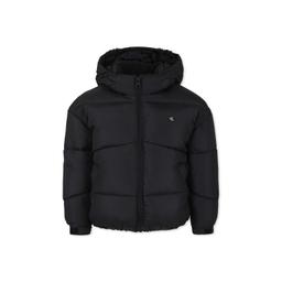Calvin Klein Black Down Jacket For Girl With Monogram