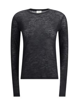 Saint Laurent Short-sleeved T-shirt In Cashmere And Silk