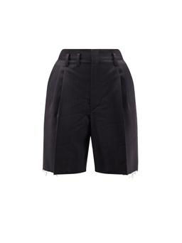 Maison Margiela Striped Virgin Wool Shorts