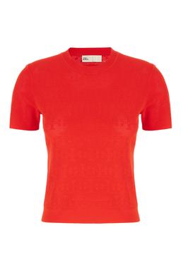 Tory Burch Red Viscose Blend Top