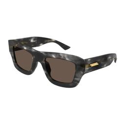 Bottega Veneta Eyewear Bv1357s-002black-black-brown