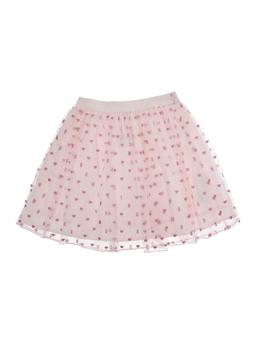 Moschino Pink Skirt With All-over Jacquard Motif In Cotton Girl