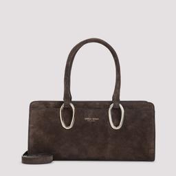 Giorgio Armani Suede Calf Leather Shoulder Bag