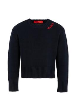 Max & Co. Blue Sweater For Girl With Logo