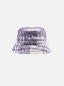 MC2 Saint Barth Woman Bucket Hat With Tartan Print