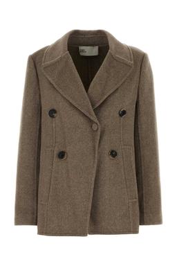 Tory Burch Dove Grey Wool Blend Coat