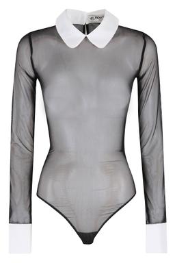 Fiorucci Tulle Collared Bodysuit