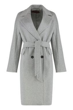Max Mara Studio Double-breasted Coat In Cashmere Blend