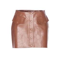Patrizia Pepe Faux Leather Mini Skirt