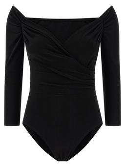 Norma Kamali Heart-shaped Neckline Bodysuit