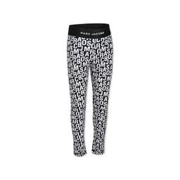 Marc Jacobs Black Leggings For Girl With Logo
