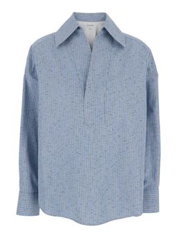 Bottega Veneta Cotton And Linen Stripe Shirt
