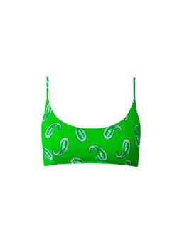 MC2 Saint Barth Woman Bralette Swimsuit With Paisley Print