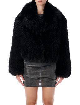 Stand Studio Samara Fox Effect Faux Fur Jacket