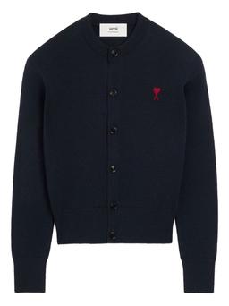 Ami Alexandre Mattiussi Ami De Coeur Wool Cardigan