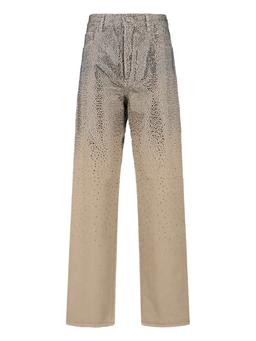 Golden Goose Straight Jeans With Rhinestones