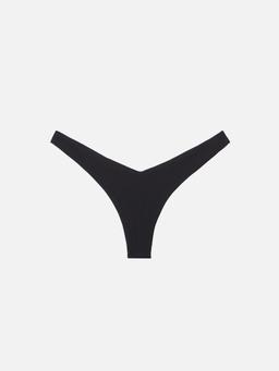 MC2 Saint Barth Black Ribbed Cheeky Swim Briefs