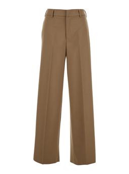 PT Torino Beige Five Pocket Trousers In Wool Blend Woman