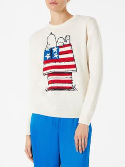 MC2 Saint Barth Woman Sweater With Snoopy Print Snoopy - Peanuts Special Edition