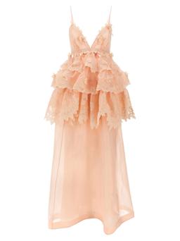Zimmermann crush Tiered Lace Maxi Dress