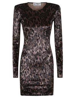 Fiorucci Velour Padded Mini Dress