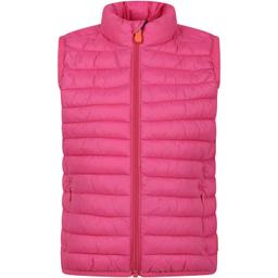 Save the Duck Pink Dolin Vest For Girl With Iconic Logo
