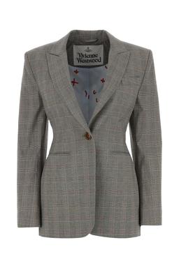 Vivienne Westwood Embroidered Stretch Cotton Blazer