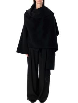 Alberta Ferretti Oversized Wool And Cashmere Cape