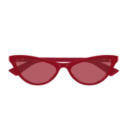 Bottega Veneta Eyewear Bottega Veneta Bv1414s Linea Ribbon 005 Red Sunglasses