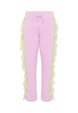 Stella McCartney Kids Lilac Fringed Pants For Girl