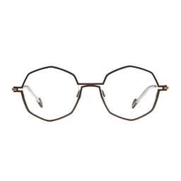Matttew Silver 1880 Marrone Giallo Oro Glasses