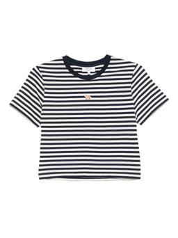 Maison Kitsuné Baby Fox Striped Cotton T-shirt
