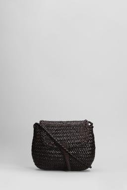 Dragon Diffusion Mini City Bag Shoulder Bag In Brown Leather